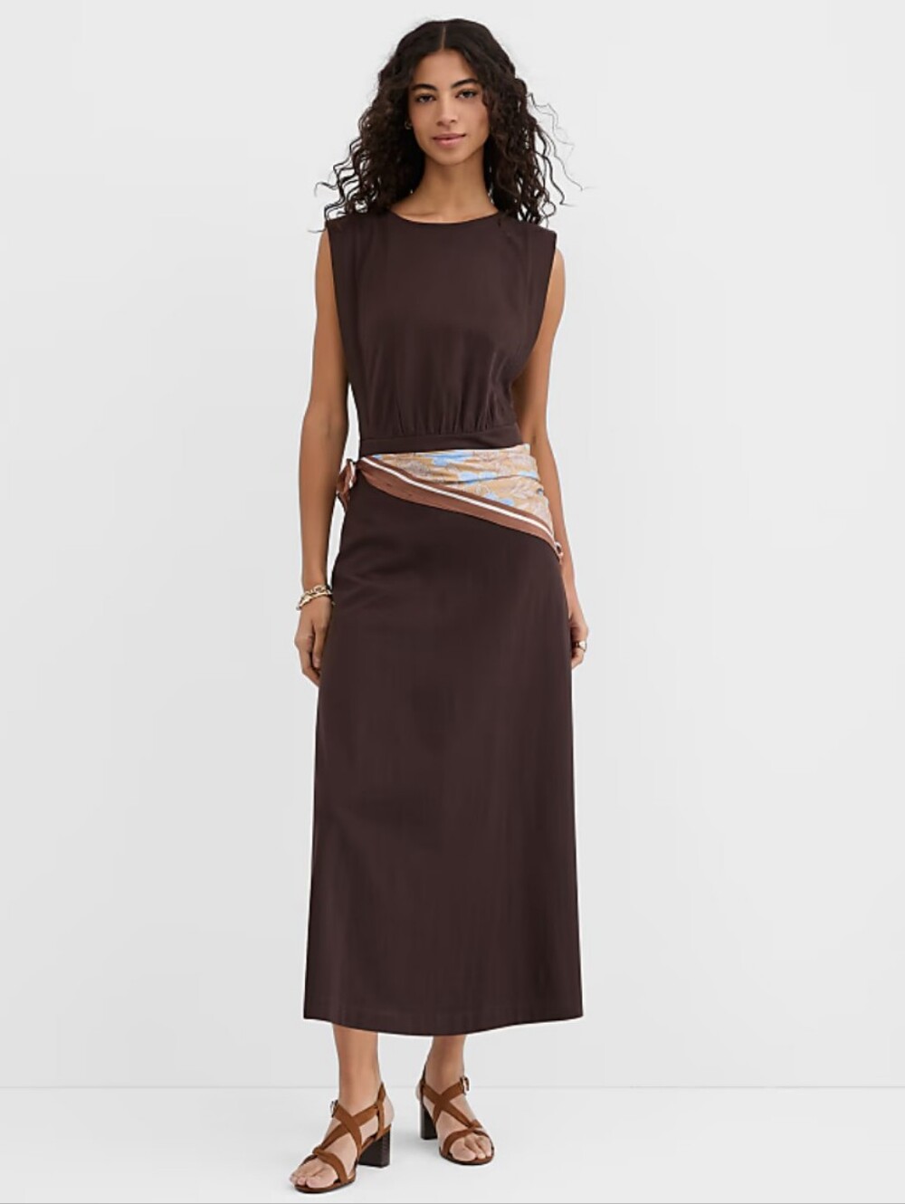 LOFT Side Paneled Midi Pocket Dress- S